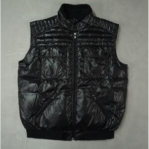 Moncler Down Puffer Vest Mens Large Black Gilet